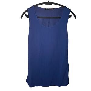 Colleen Lopez - Navy Blue Scoop Neck Tank Top -XS